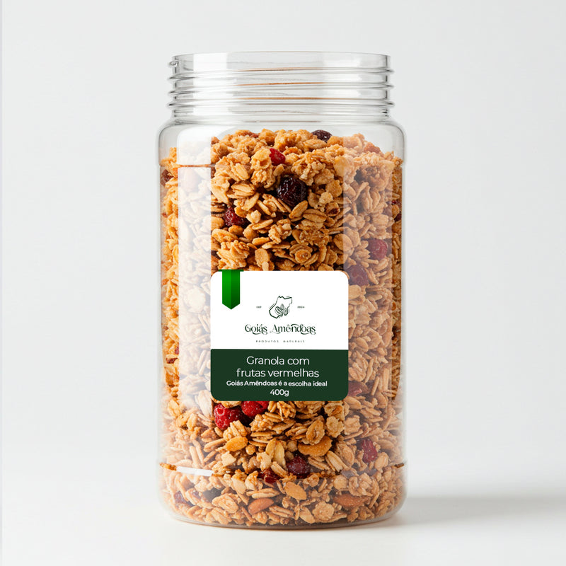 POTE DE GRANOLA FRUTAS VERMELHAS 400G