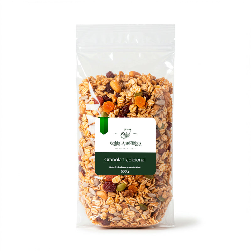 GRANOLA TRADICIONAL GOIAS AMENDOAS 500 GR PACOTE